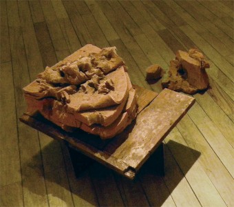 Relief on the earth of Tumbaya, biscuit, 25 x 60 x 60 cm, 2012