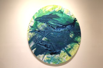2015, TONDO VERDE, aclilic on canvas, 200 x 180 cm